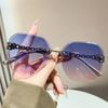 Photochromic Sun Glasses Women Luxury Designer Vintage Decoraton Sunglasses Anti-reflective