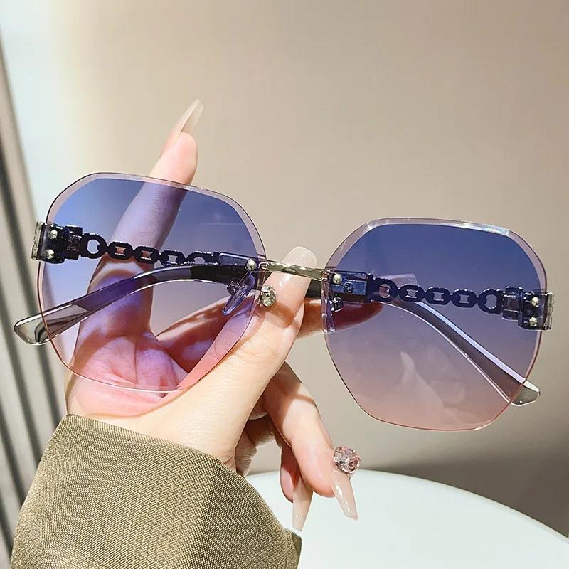 Photochromic Sun Glasses Women Luxury Designer Vintage Decoraton Sunglasses Anti-reflective