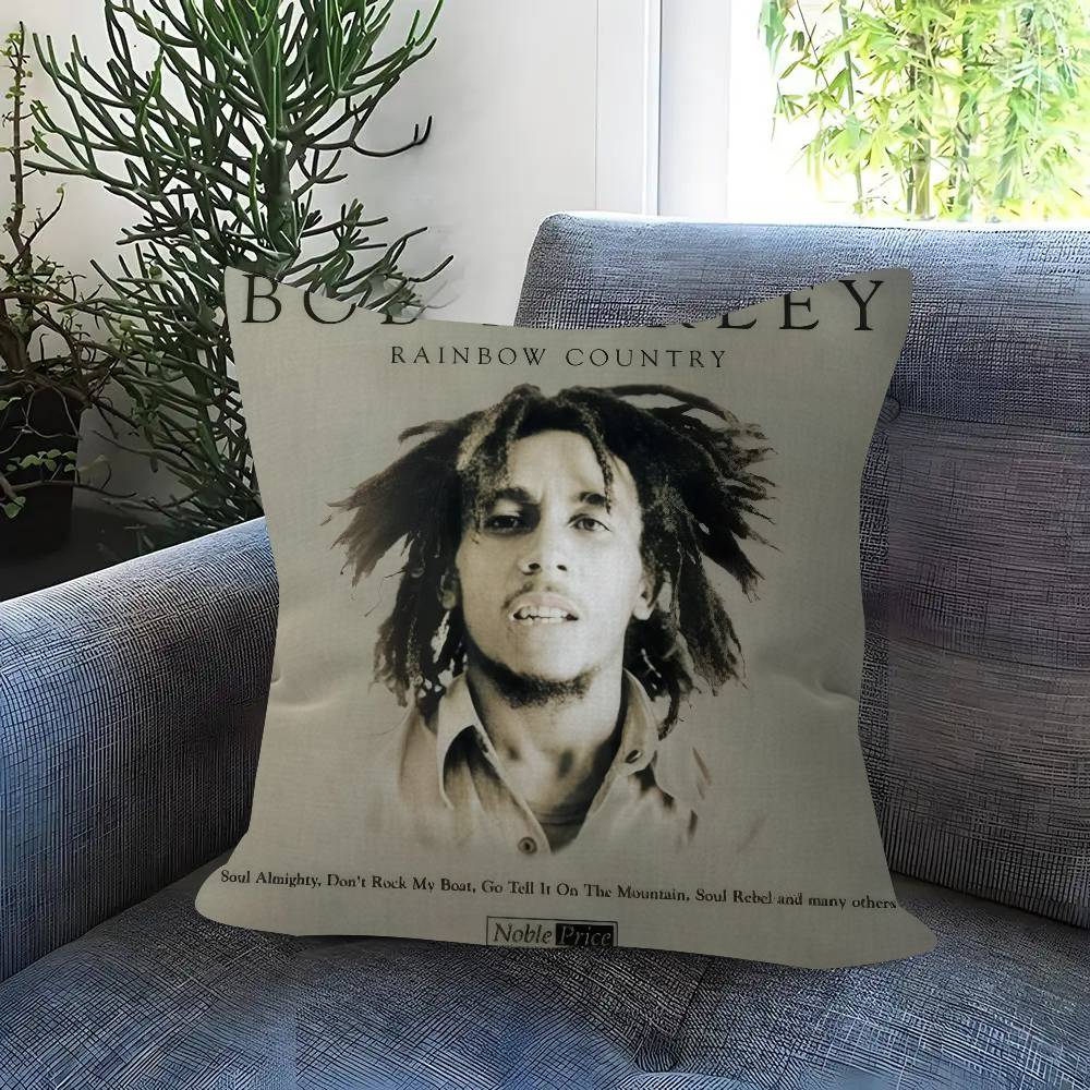 Classic Bobs Marley & T-The Wailers Pillow Cover Sofa Cushion Cover Home Room Decoration Children Gift