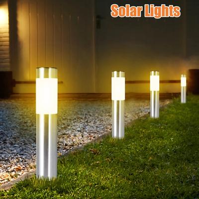 1/2 Pack Solar Gartenweg Lichter LED Außenbeleuchtung Boden Stecker Poller Licht Terrasse Wege Rasen Hof Gärten Dekoration