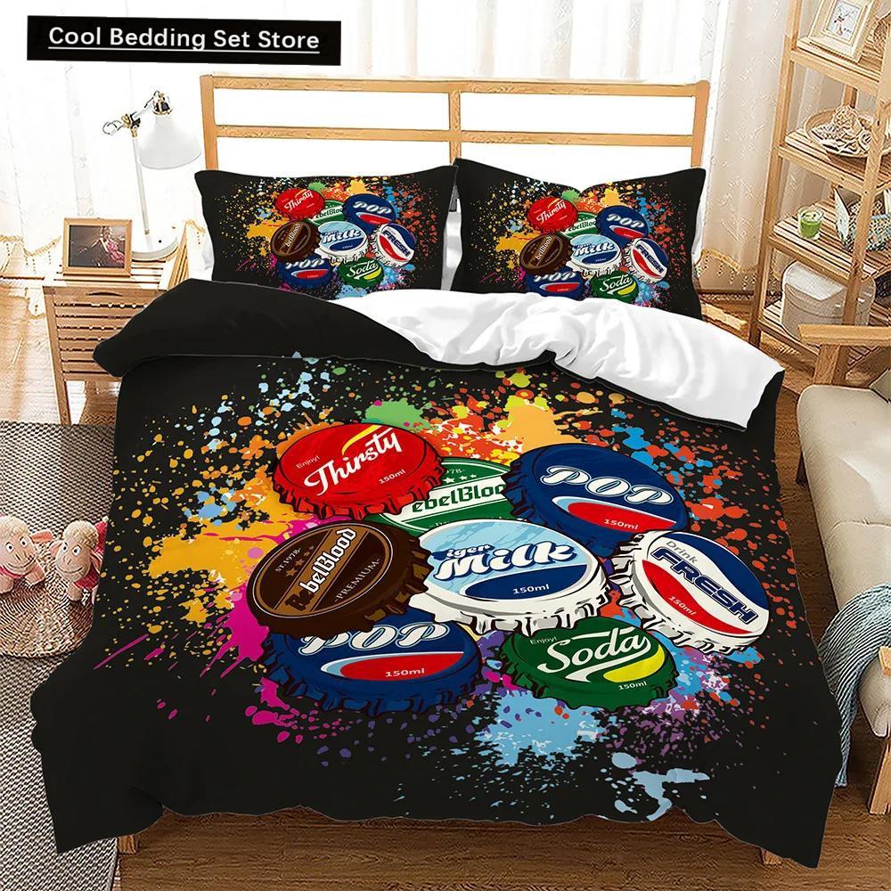 Bedding Set For Baby Kids Child 3D Cartoon Graffiti Crib Duvet Cover Pillowcase 2/3Pcs Polyester Quilt Cover King Queen Full