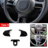 Accessoires de Voiture en ABS Cache-Volant Garniture Pour VW Golf 6 MK6 Passat B7 Jetta Bora CC Tiguan Caddy Touran Motif Fibre de Carbone