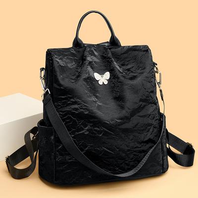 Multi-functional Backpack Simple All-in-one Waterproof Anti-theft Bag Large Capacity Nylon Schoolbag