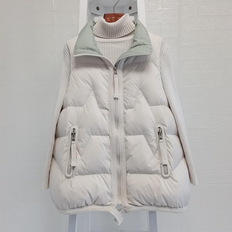 Winter Sleeveless Jacket Vest Down Puffer Waistcoat Light Outwear Women