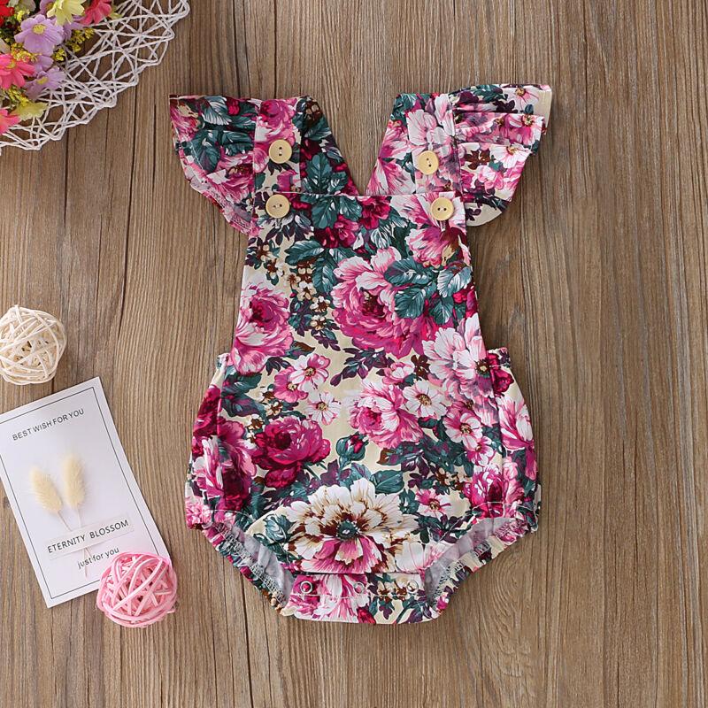 Buy Pudcoco Brand New Newborn Infant Kid Baby Girl Bodysuit Romper