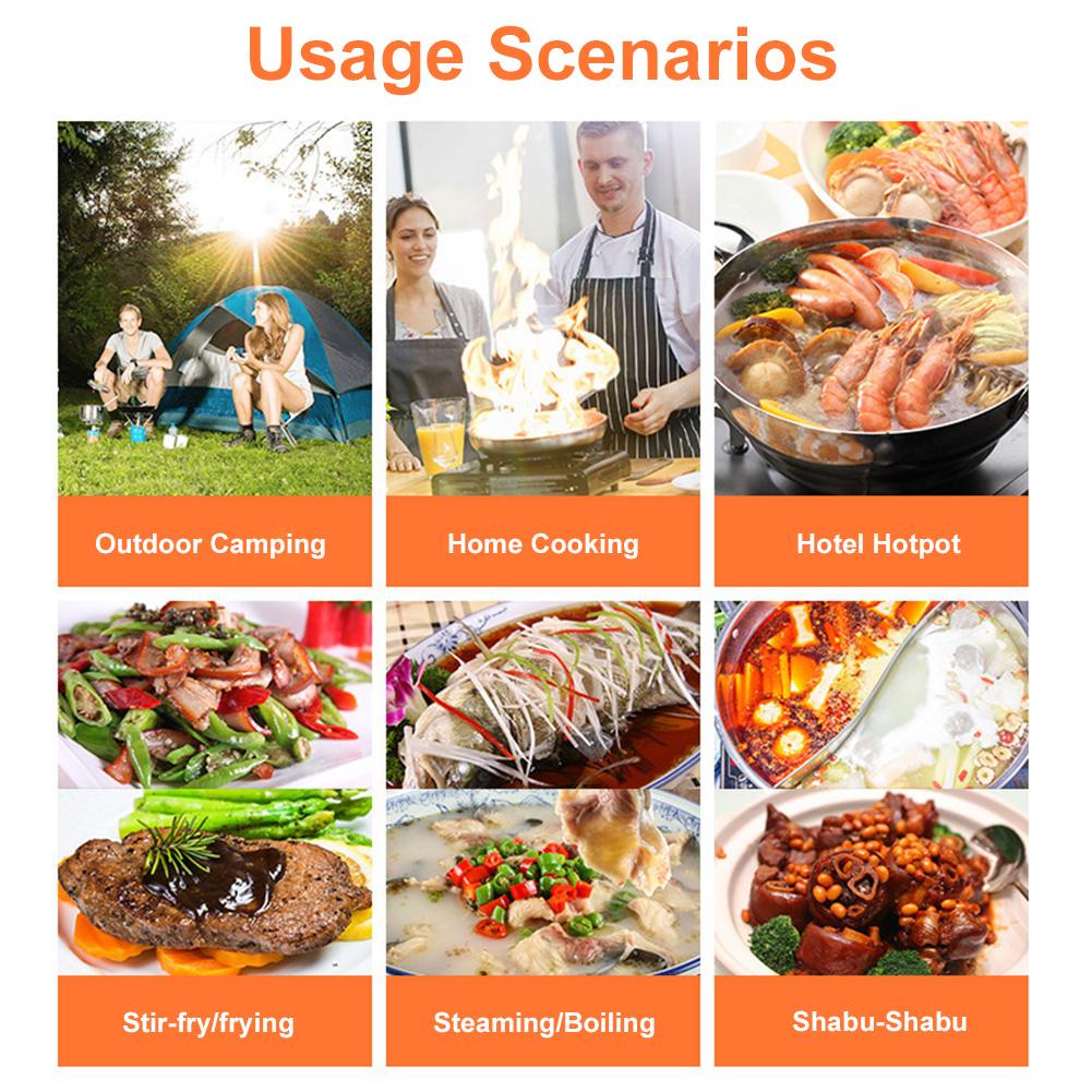 Portable Butane Camping Stove Automatic Ignition Butane Stove Portable Gas Grill for Emergency Tailgating Hiking Camping