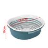 Double-Layer Drain Basket Set: 6-Piece Creative Kitchen Vegetable and Fruit Wash Basin