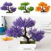 Home Artificial Plant Office Plastic Potted Purple Room