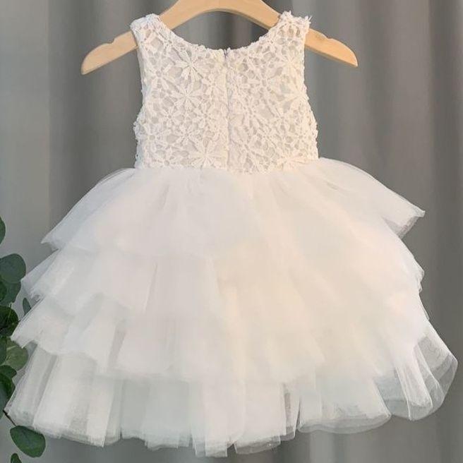 Summer Vest Dress Princess Dress Fluffy Gauze Dress Performance Costume Set Girls' Dress Sleeveless