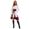 Halloween Medieval Renaissance Long Sleeve Shirt Tunic Pirate Shirt Women's Stage Uniform