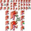 Festive Christmas Santa Claus Keychain Toy Bag Pendant For Kids Gifts