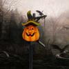 Durable Pumpkin Stake Lights Resin Lanterns Halloween Solar Pumpkin Lanterns Waterproof Ghost Hat Led Lights for Garden for Lawn
