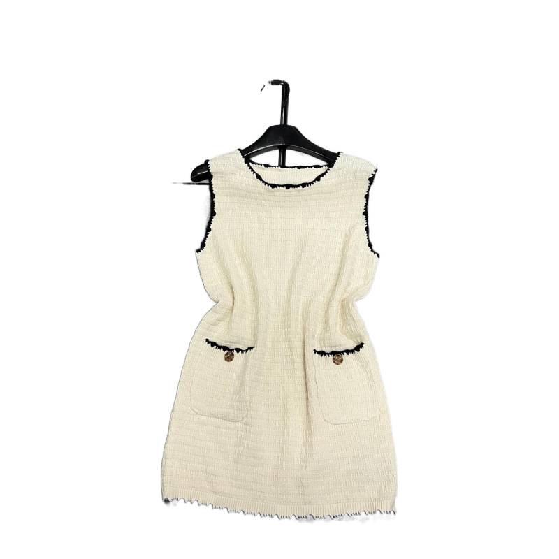 High-Quality 2026 Spring/Summer Sleeveless Round Neck Scented Knit Dress – Slimming, Age-Defying, Versatile Fashion.