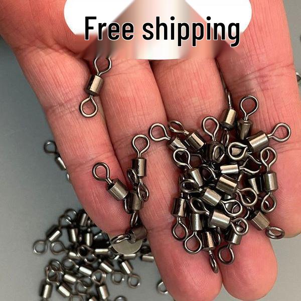 Free Shipping High-Speed Figure-8 Rotating Fishing Connector with 8-Ring Design