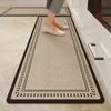 Kitchen Mat Non Slip Waterproof TPE Foam Rug Dark Brown Anti Fatigue Floor Mats for Kitchen