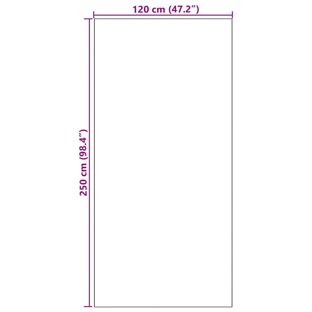 Doormat Pink and Black 120 X 250 Cm 100percent Polyamide