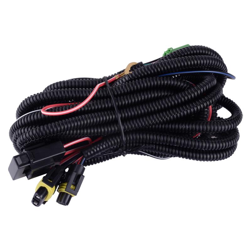 H10 H12 HB3 HB4 HIR2 12V Fog Light Wire Harness LED Relay Switch 40A Fit for Mitsubishi Outlander Lancer Pajero Eclipse Grandis