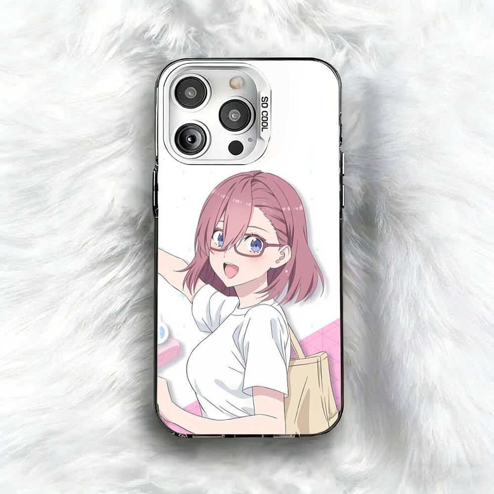 2.5 Dimensional seduction Amano Ririsa Phone Case For iPhone 16 17 15 14 12 13 Pro Max Black Color Shockproof Cover