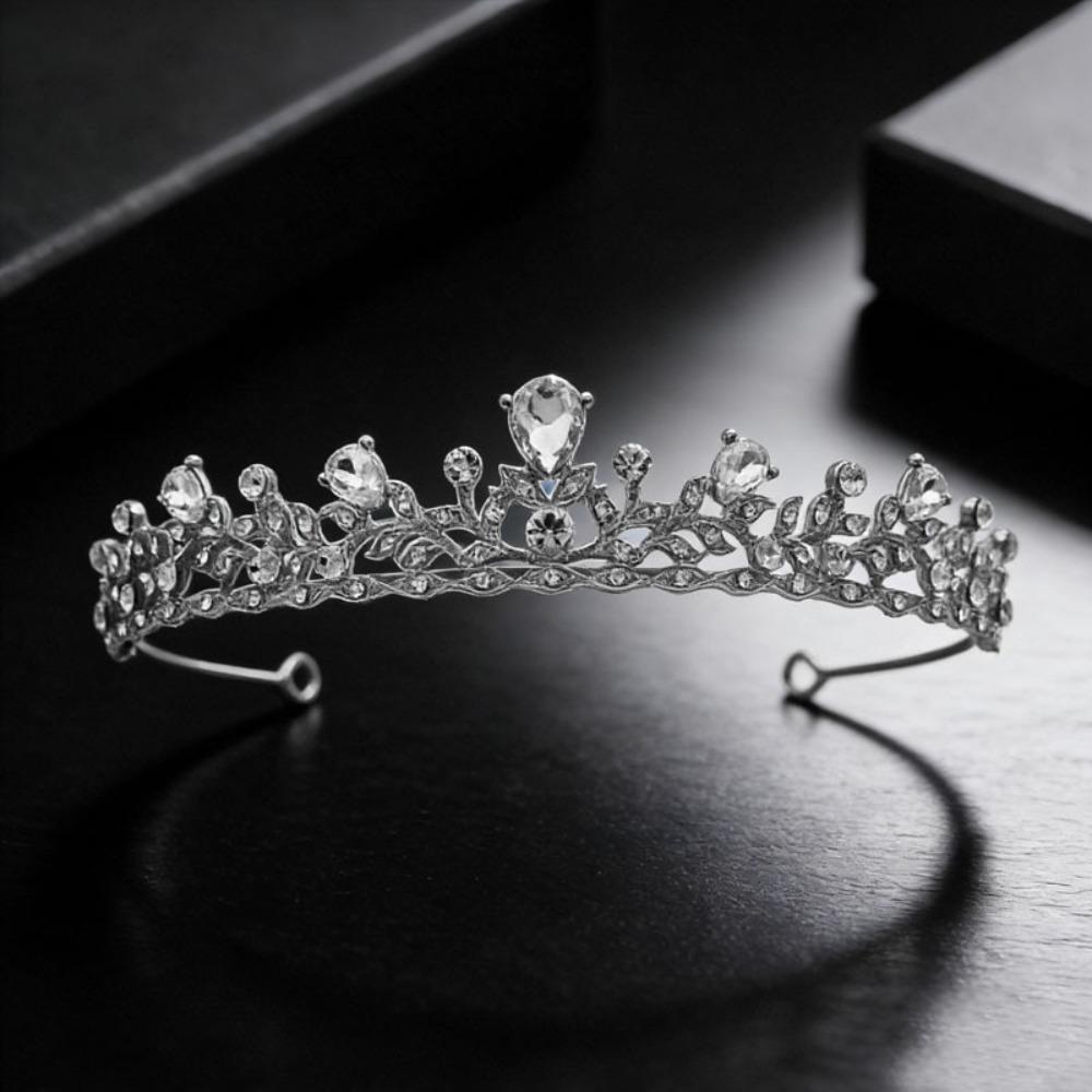 Alloy Bridal Crown Tiara Crystal Rhinestone Wedding Tiara New Party Hair Jewelry  Birthday