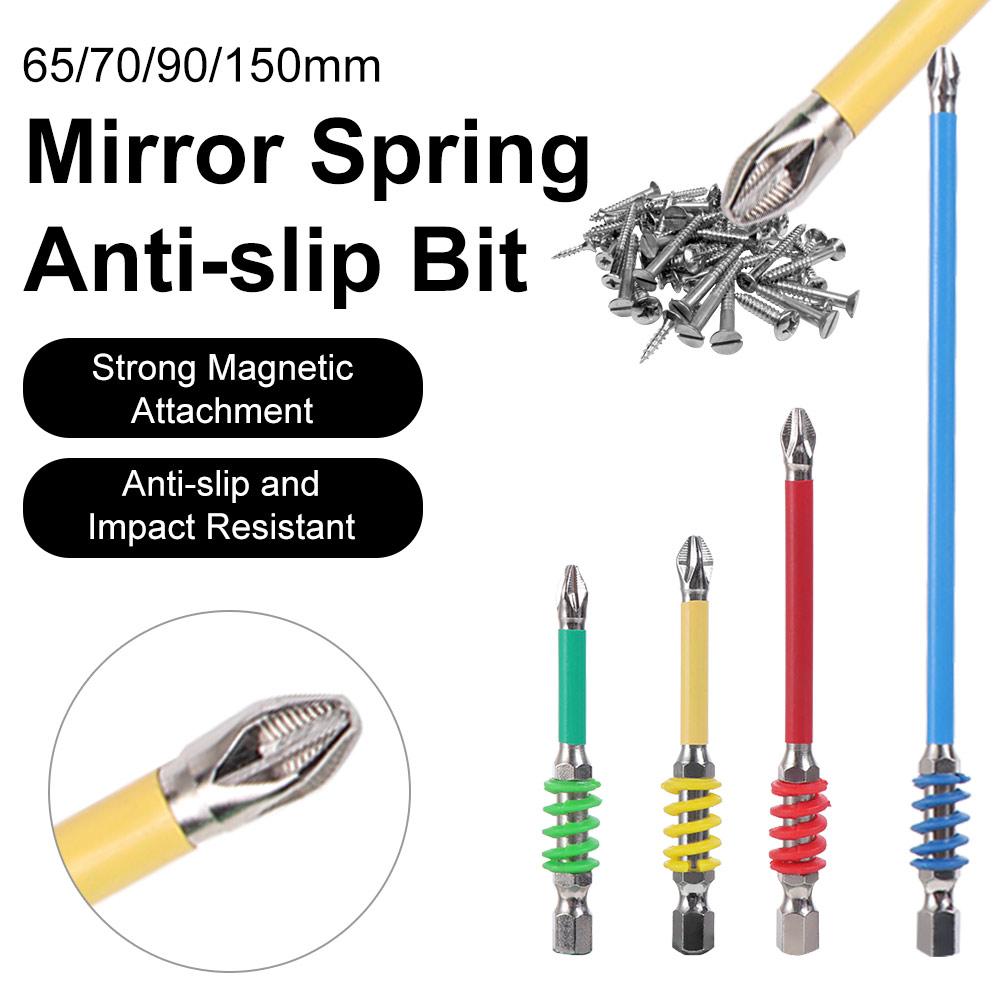 65/70/90/150 Mm Screwdriver Drill Bits With Spring Impact Batch Head  Power Hand Tools