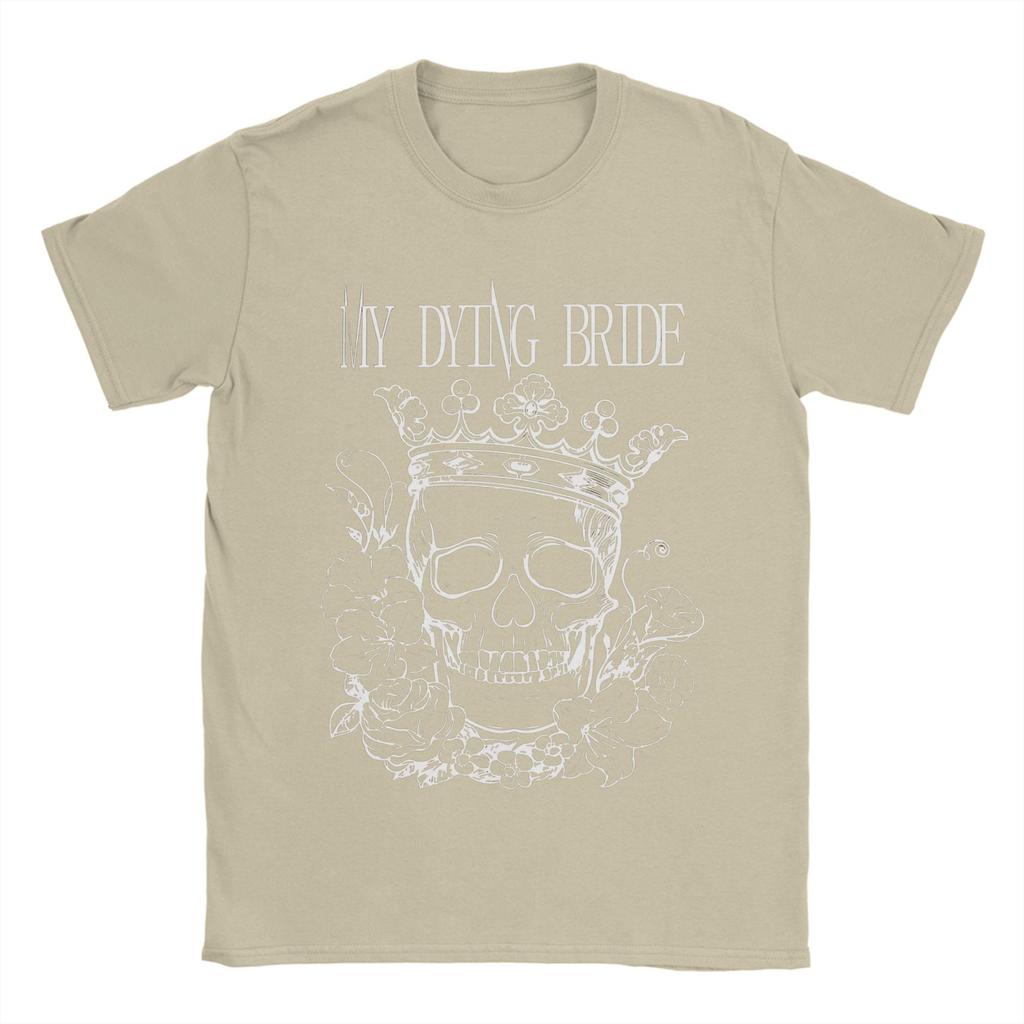 Men's T-Shirt My Dying Bride Metal Band Novelty Cotton Tees Short Sleeve Music Tour T Shirts O Neck Clothing Birthday Present