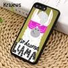Krajews No Drama Prob Llama Lama Phone Case Cover For iPhone 18 17 Air 16 15 14 plus 11 12 13 pro max coque Shell Fundas