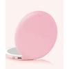 Illuminated Rechargeable Pocket Mirror, 2x Magnifying - Small Portable Makeup Mirror With Lights Natural Dimmable For Travel, Pink