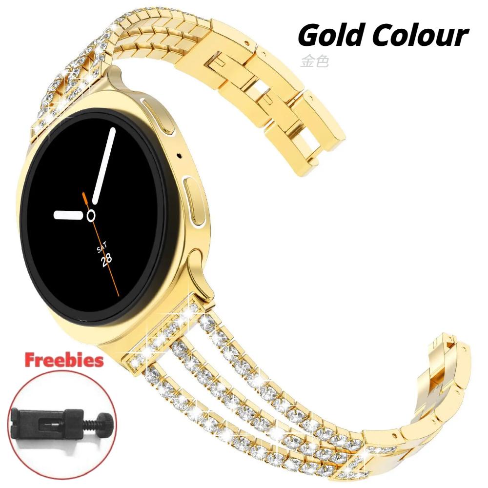 Diamantarmband für Samsung Galaxy Watch8 44mm 40mm Luxus Damen Metallarmband für Samsung Galaxy 8 Classic 46mm Correa