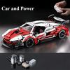 Racing building block toys, racing model building blocks 1:14 DIY sports car building block puzzles, children's gifts