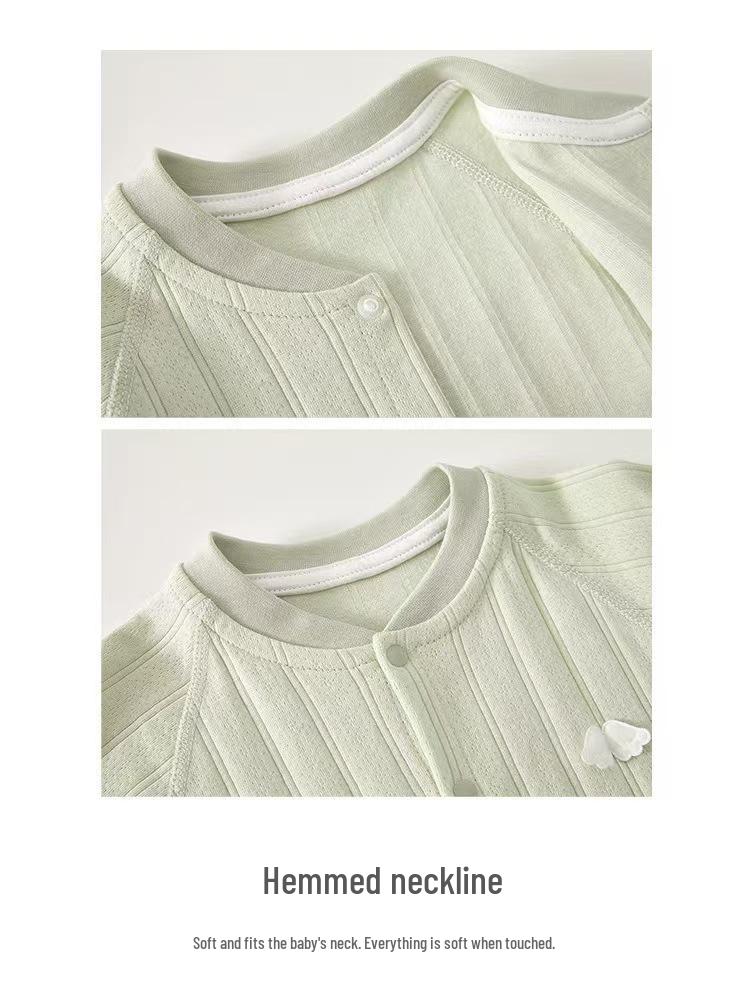 Bawełniany Pajacyk z Długim Rękawem dla Noworodka - Styl Wiosenno-Jesienny