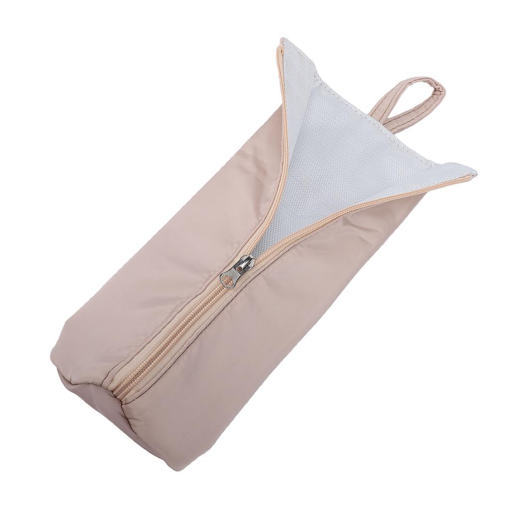 Sac Porte-Fer à Repasser Chaud Résistant à la Chaleur Organisateur pour Fer à Lisser Outils Capillaires Chauds Sac pour Outils de Coiffage Beige
