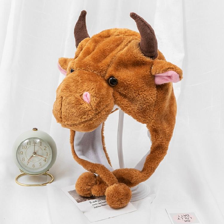 Vindtät Varm Hatt Plysch Kohatt Halloween Show Rekvisita Kohatt Utklädnad Dekoration