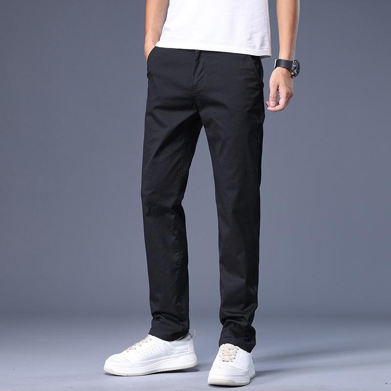 Spring and Summer Popular Casual Pants Loose Versatile Light Business Solid Color Long Pants Trendy Straight Men's Casual Pants
