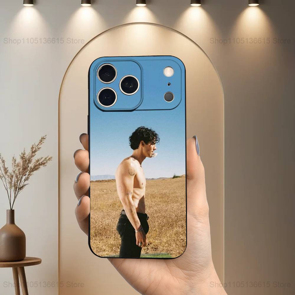 Hot J-Joe Jonas Singer Phone Case For iPhone 17,16,15,14,13,12,11 Plus,Pro Max,XS,X,XR,SE,Mini,8,7,Soft Silicone Black Cover