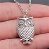 Pendentif Sagesse Hibou Aigle en Bronze Antique, Collier Collier Maman, Nouveauté Cadeau