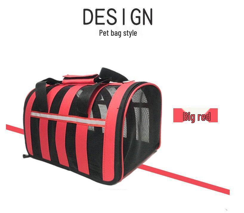 Pet Travel Mesh Bag: Fashionable Breathable Handbag for Dogs and Cats