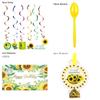 Cheerful Sunflowers Theme Party Decoration Set For Memorable Baby Showers And Kids Birthdays