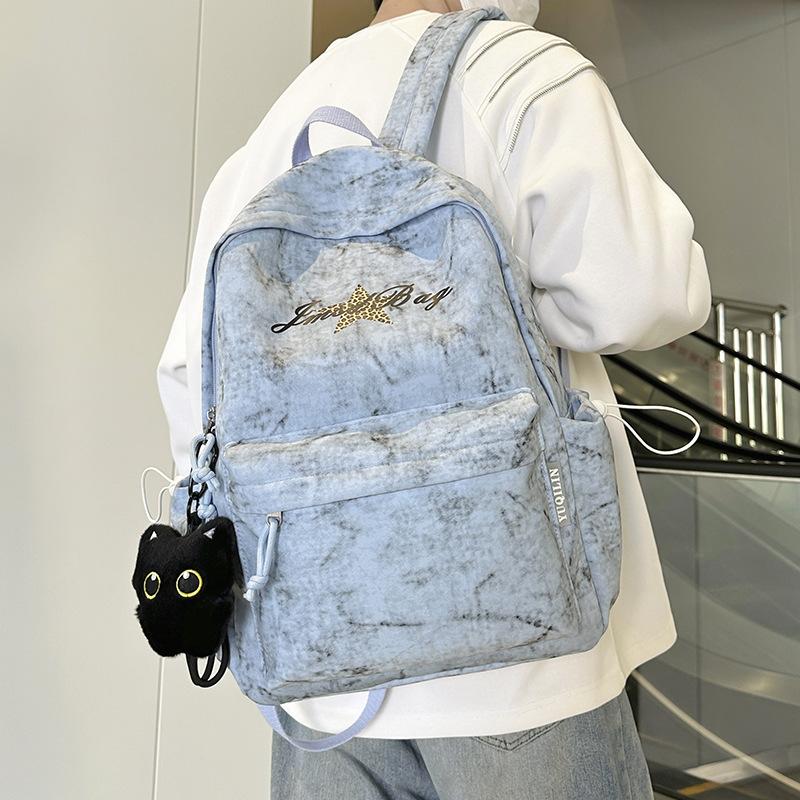 Zaino Scolastico Piccolo fresco e alla moda Zaino scolastico Semplice tinta unita Versatile zaino casual da pendolare Grande capacità zaino sportivo alla moda di marca