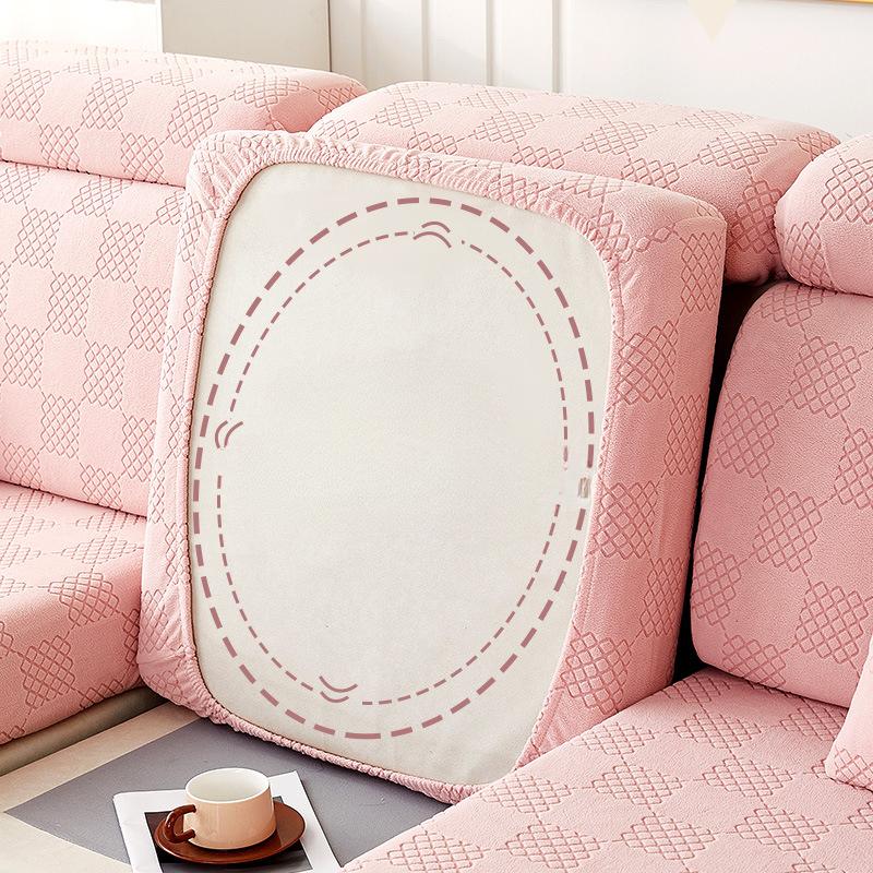 Natahovací potah na pohovku Nový potah All Inclusive může pokrýt Four Seasons Universal Pink Pohovka Tofu Block Potah na sedák
