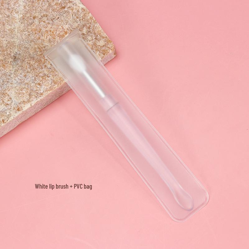 Portable Mini Lip Brush with Soft Bristles, Dustproof Cover, Non-Disposable Lipstick and Lip Mask Applicator.