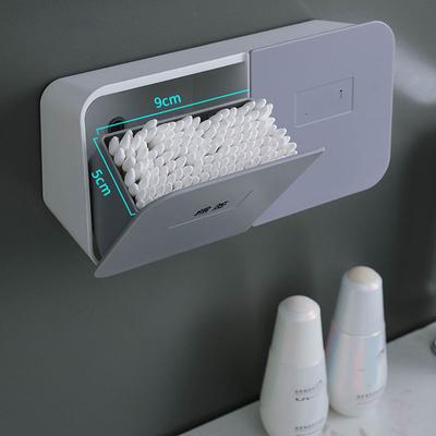 Badkamer Organizer Wattenschijfjes Opslag Plastic Wattenstaafje Houder Aan de muur gemonteerde Tampon Container Wattenstaafje Houder Cosmetische Organizer