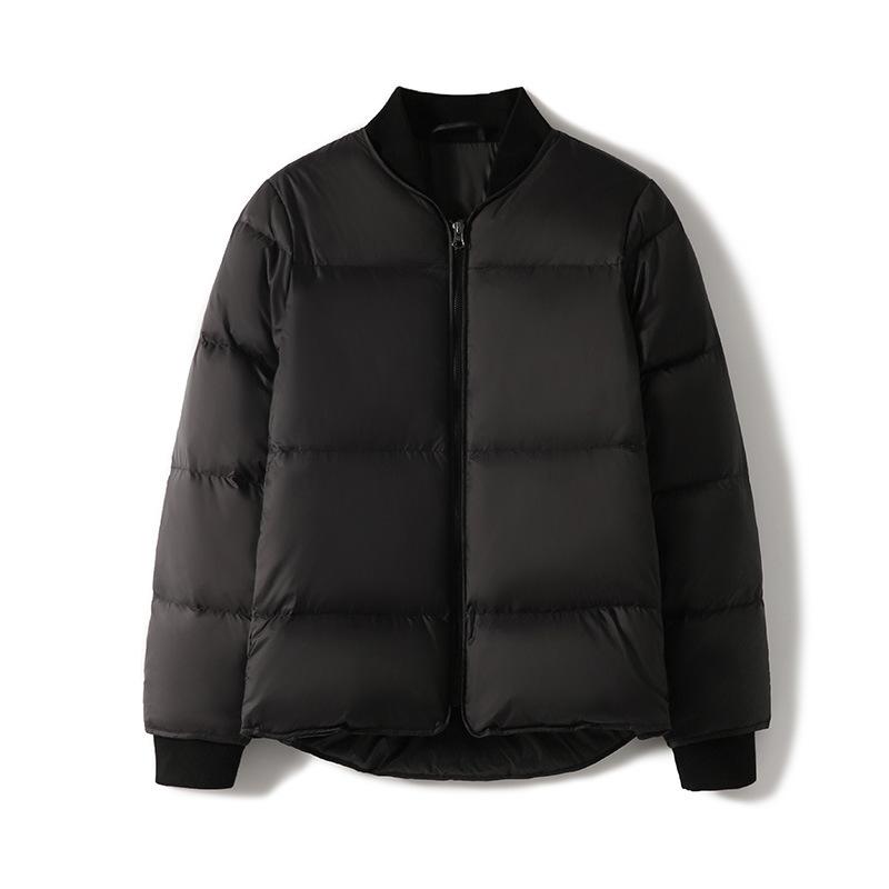 Classic return white goose down baseball jacket, short goose down jacket, threaded down jacket women's jacket winter