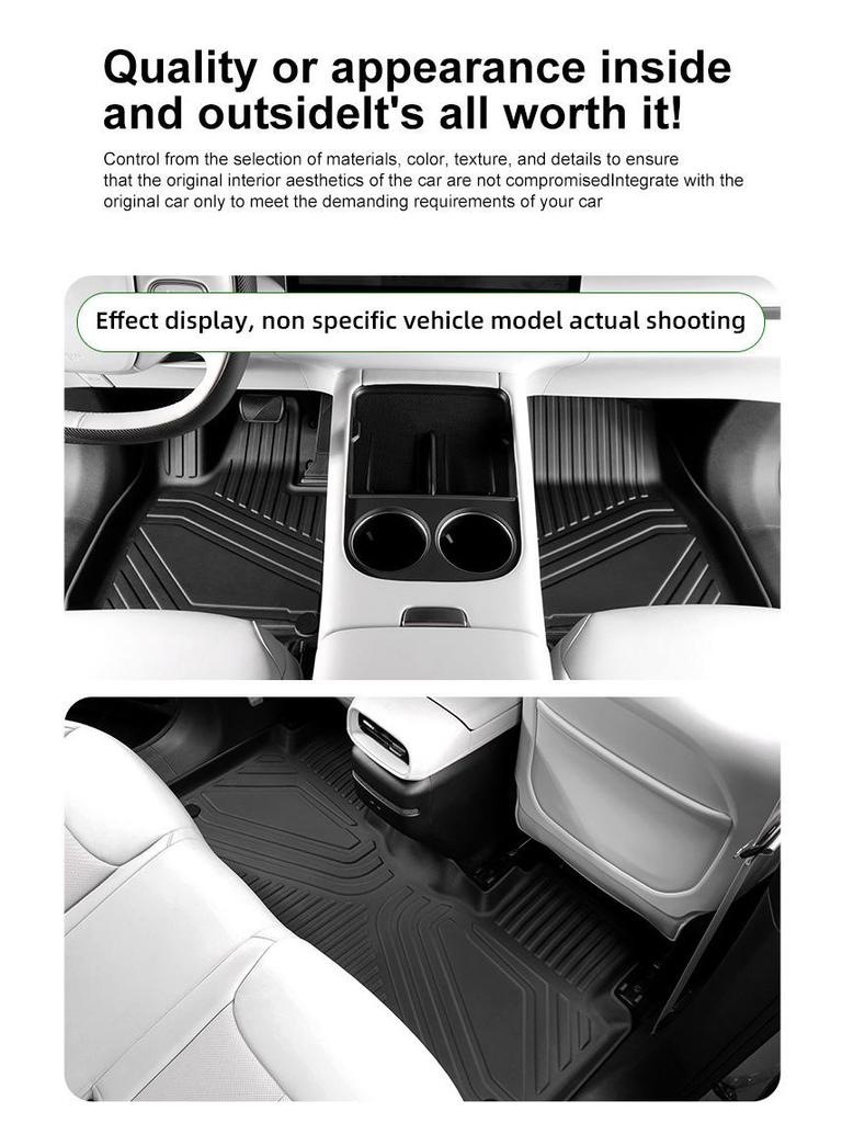 All-Weather TPE Floor & Trunk Mats for MG EP 20-24 Right-Hand Drive