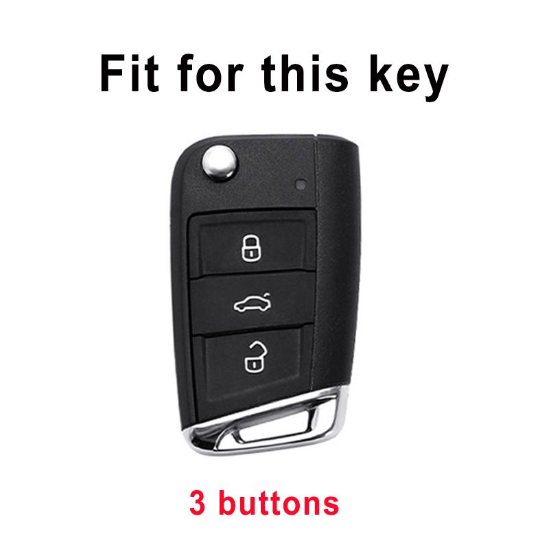 Pro Škoda Octavia TPU Obal na klíč od auta Kryt Skořepina Bezklíčový Pro VW Volkswagen Golf 7 MK7 Tiguan MK2 Pro SEAT Ateca Leon FR 2 Ibiza