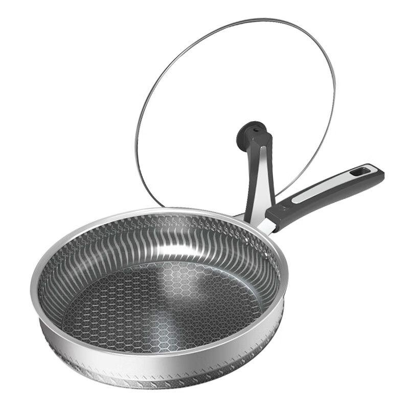 Zhishi 316 Stainless Steel Honeycomb Non-stick Frying Pan