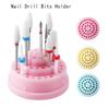 Suport cu 48 de găuri pentru capete de freză de unghii, stand de expunere, raft organizator pentru freza de unghii