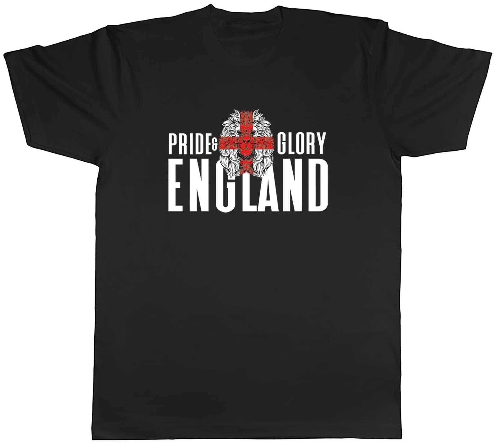 Mens T Shirt England Football Pride & Glory Lions World Cup Unisex Tee Gift XXXL