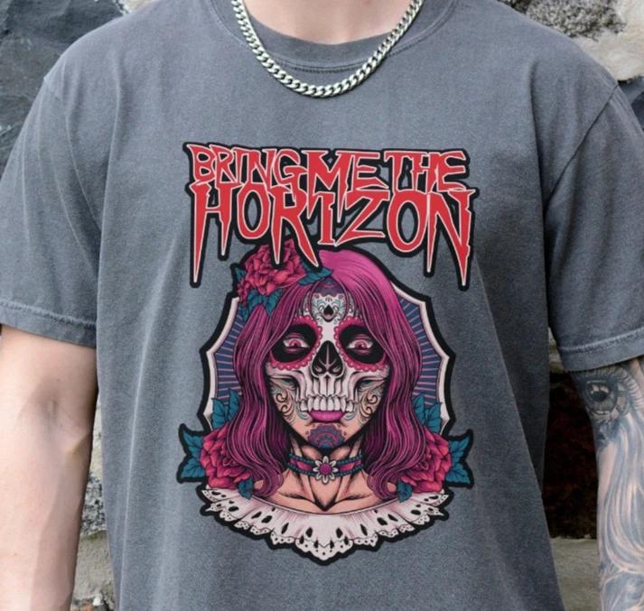 

Футболка Bring Me The Horizon Рок-гурт Преміум Вінтаж Чорна Comfort Colors XL
