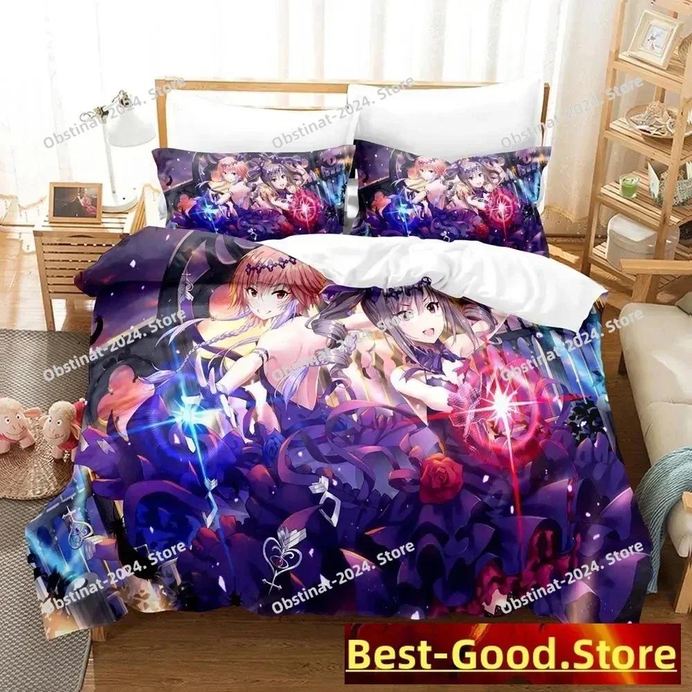 New THE iDOLM@STER Cinderella Girls Starlight Stage Bedding Set Cartoon Anime three-piece set Adult Kid Bedroom Duvetcover Sets