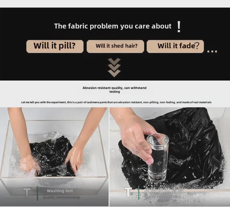 Men's Windproof Winter Sweatpants - Large Size, Cotton, Velvet, Lambskin, Three-Layer Composite, Warm, Casual, Loose Fit